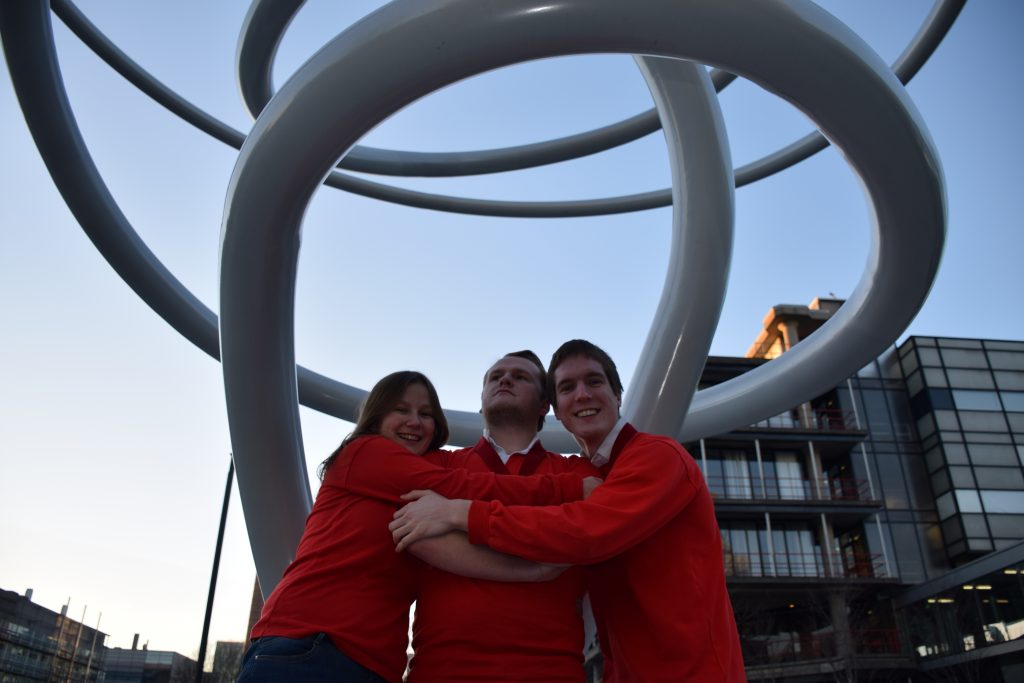 v.l.n.r. Evie, Twan en Joost